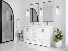 Boston 60 in. W x 22 in. D Double Sink Bathroom Vanity - photo 2