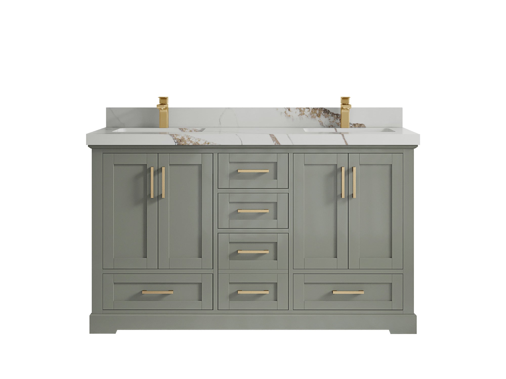 Boston 60 in. W x 22 in. D Double Sink Bathroom Vanity - Willow Bath and Vanity