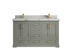 Boston 60 in. W x 22 in. D Double Sink Bathroom Vanity - photo 20