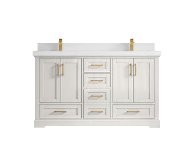 Boston 60 in. W x 22 in. D Double Sink Bathroom Vanity - Willow Bath and Vanity