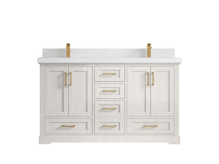 Boston 60 in. W x 22 in. D Double Sink Bathroom Vanity - photo 43