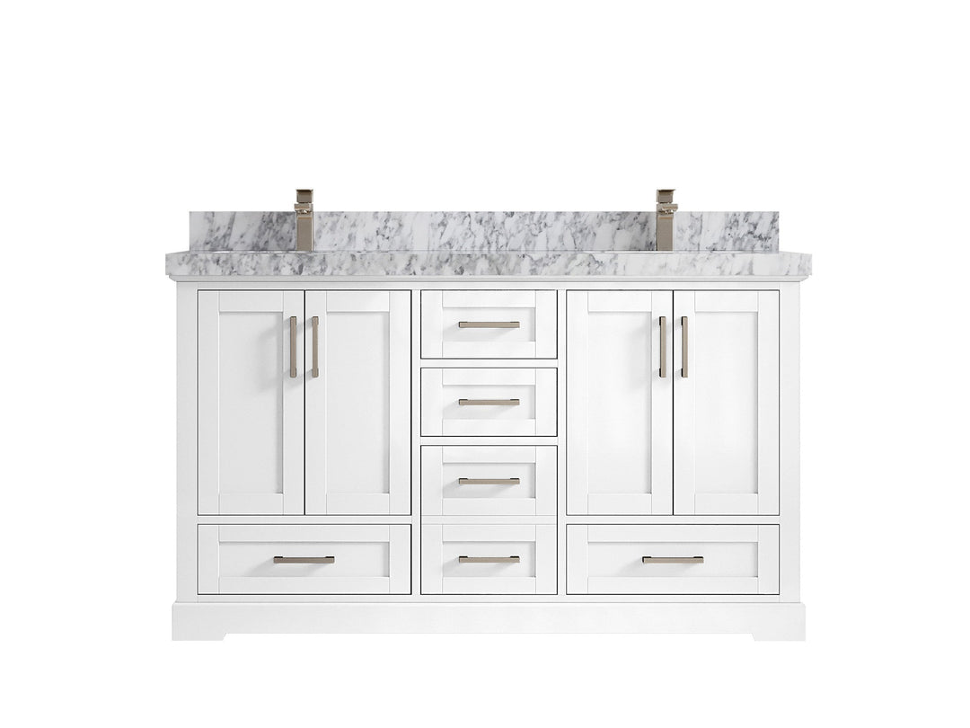 Boston 60 in. W x 22 in. D Double Sink Bathroom Vanity - Willow Bath and Vanity