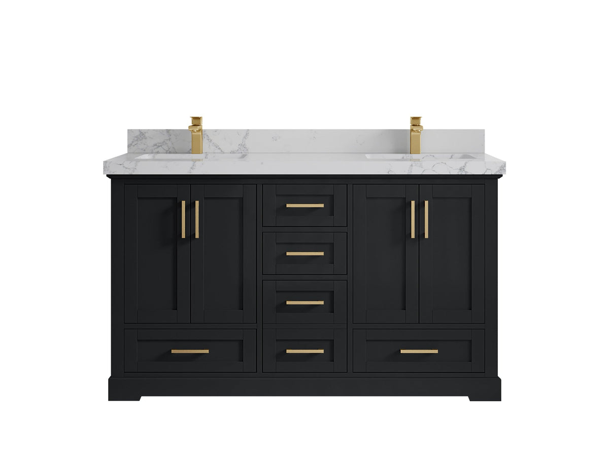 Boston 60 in. W x 22 in. D Double Sink Bathroom Vanity - Willow Bath and Vanity