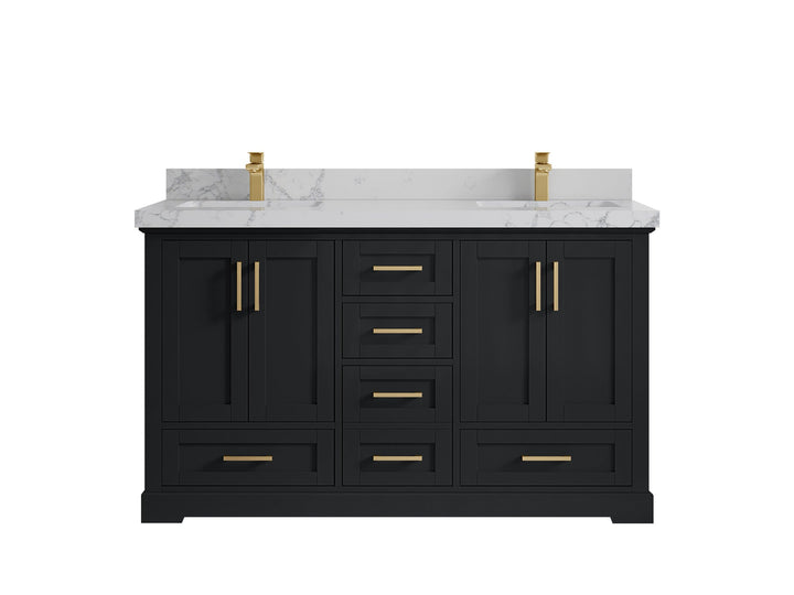 Boston 60 in. W x 22 in. D Double Sink Bathroom Vanity - photo 41