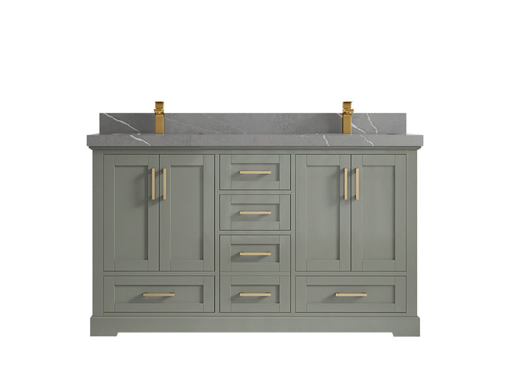 Boston 60 in. W x 22 in. D Double Sink Bathroom Vanity - photo 32