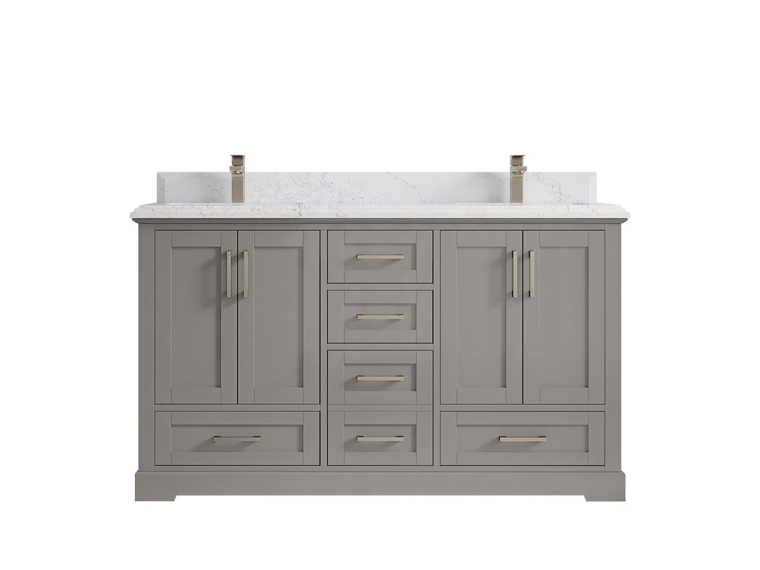 Boston 60 in. W x 22 in. D Double Sink Bathroom Vanity - Willow Bath and Vanity