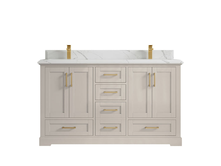 Boston 60 in. W x 22 in. D Double Sink Bathroom Vanity - photo 45