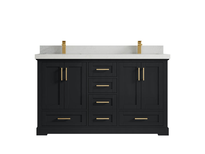 Boston 60 in. W x 22 in. D Double Sink Bathroom Vanity - photo 15