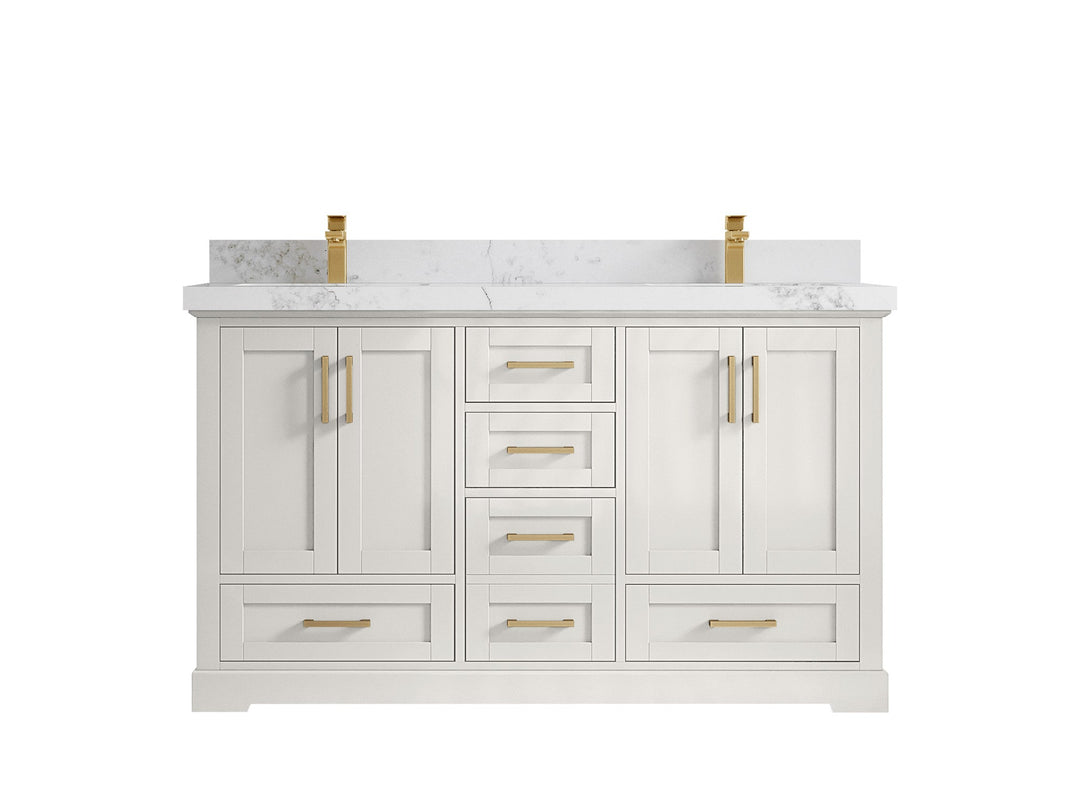 Boston 60 in. W x 22 in. D Double Sink Bathroom Vanity - Willow Bath and Vanity