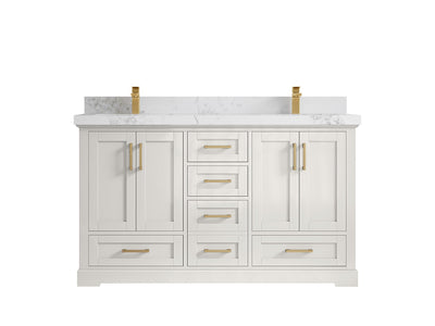 Boston 60 in. W x 22 in. D Double Sink Bathroom Vanity - Willow Bath and Vanity