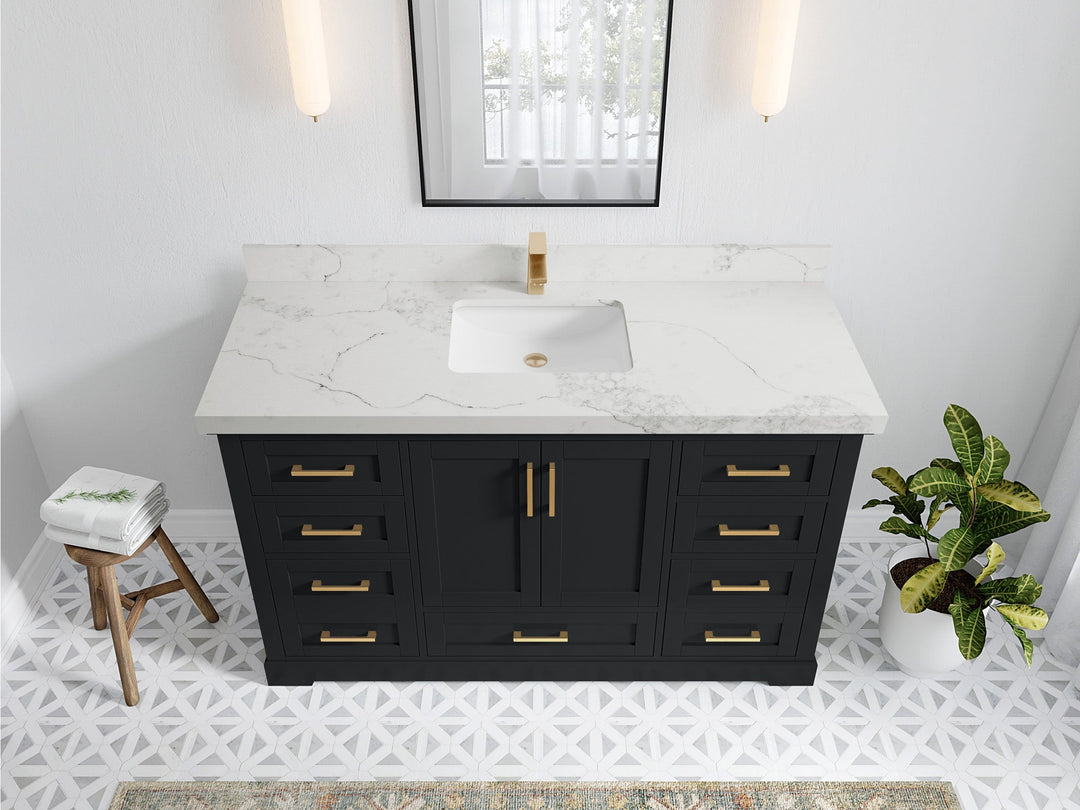 Boston 60 in. W x 22 in. D Single Sink Bathroom Vanity - Willow Bath and Vanity