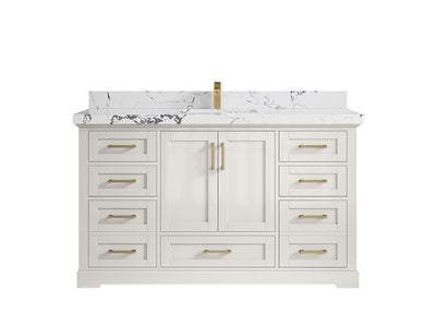 Boston 60 in. W x 22 in. D Single Sink Bathroom Vanity - Willow Bath and Vanity