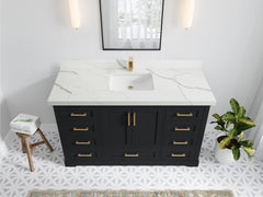 Boston 60 in. W x 22 in. D Single Sink Bathroom Vanity - photo 20