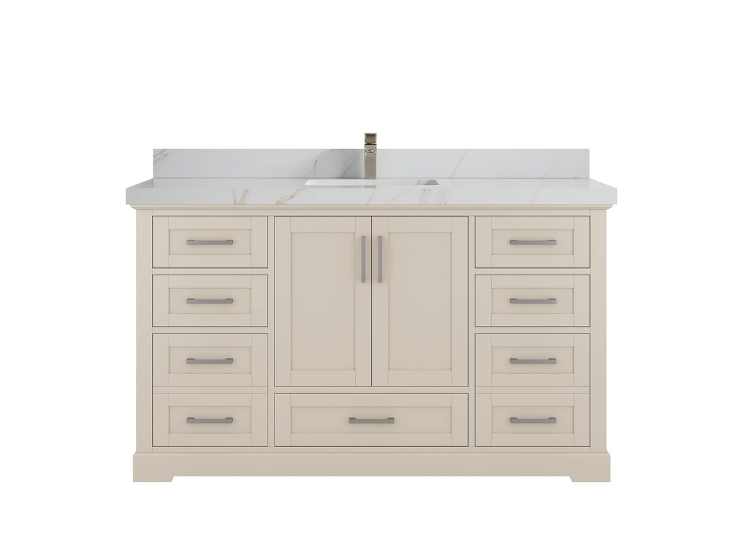 Boston 60 in. W x 22 in. D Single Sink Bathroom Vanity - Willow Bath and Vanity