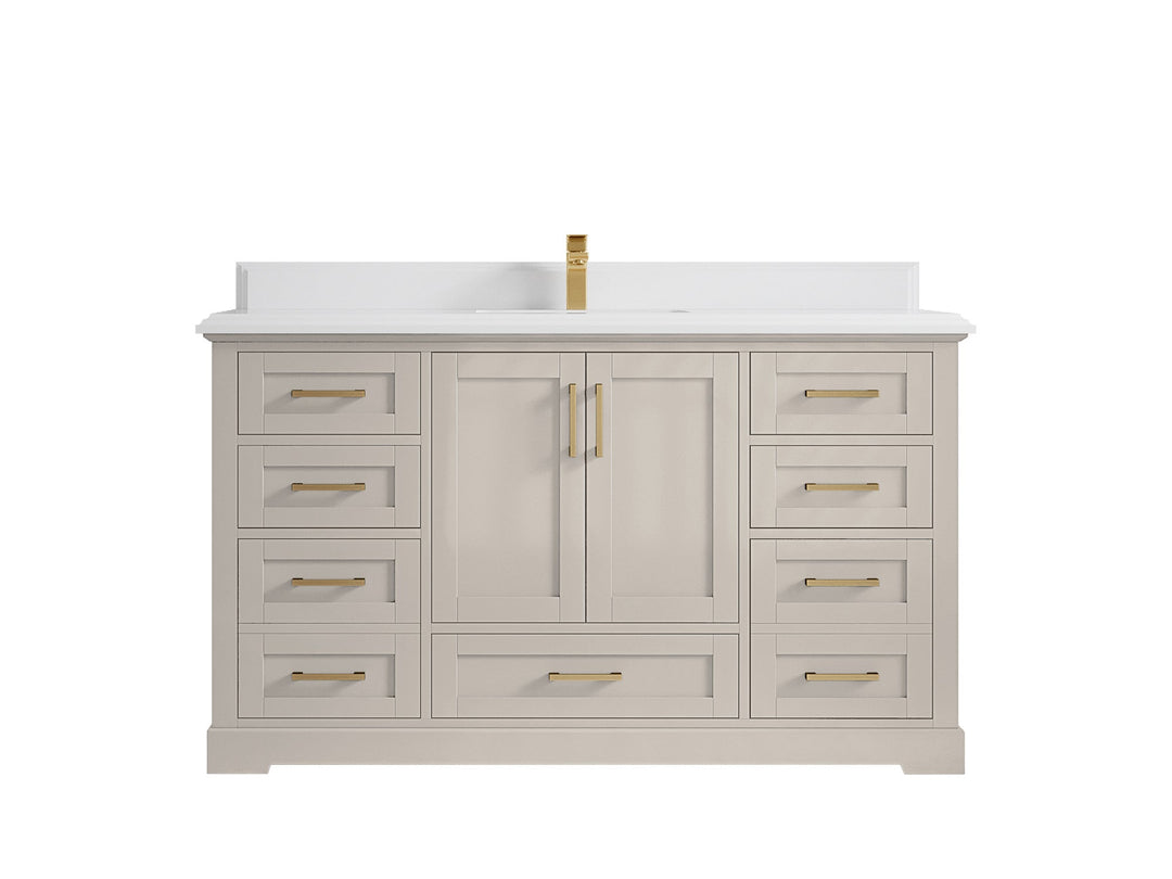 Boston 60 in. W x 22 in. D Single Sink Bathroom Vanity - Willow Bath and Vanity