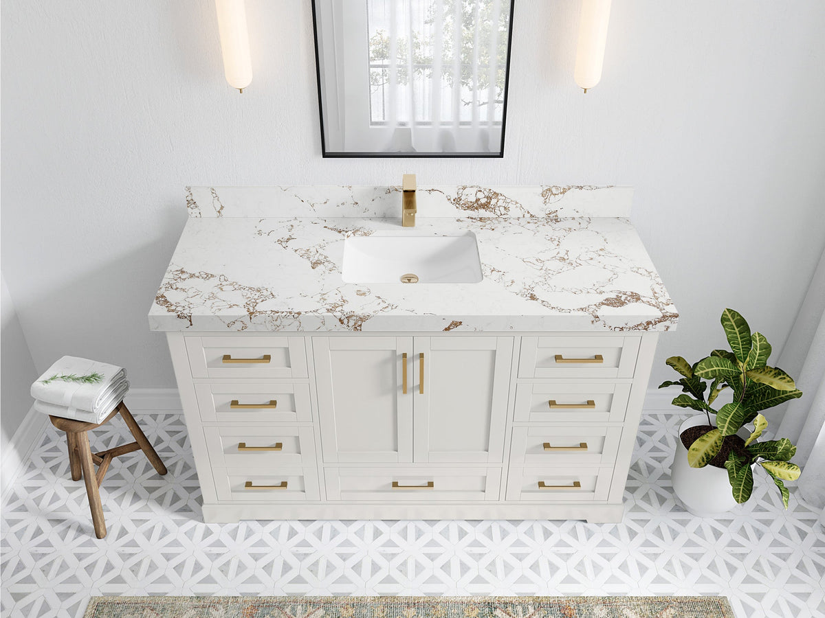 Boston 60 in. W x 22 in. D Single Sink Bathroom Vanity - Willow Bath and Vanity