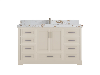 Boston 60 in. W x 22 in. D Single Sink Bathroom Vanity - Willow Bath and Vanity