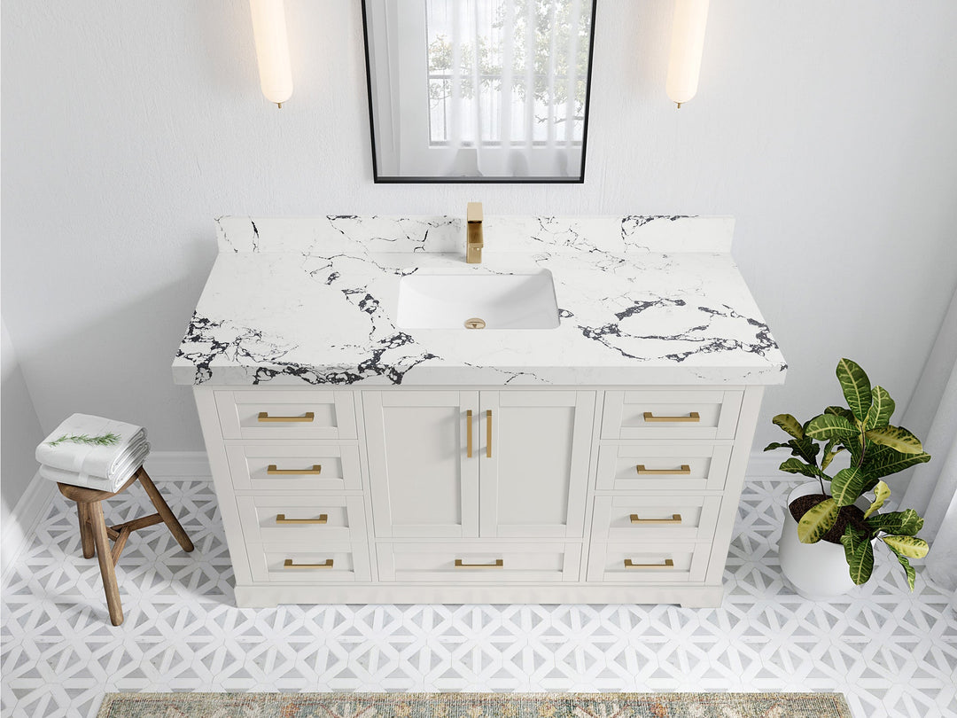 Boston 60 in. W x 22 in. D Single Sink Bathroom Vanity - Willow Bath and Vanity