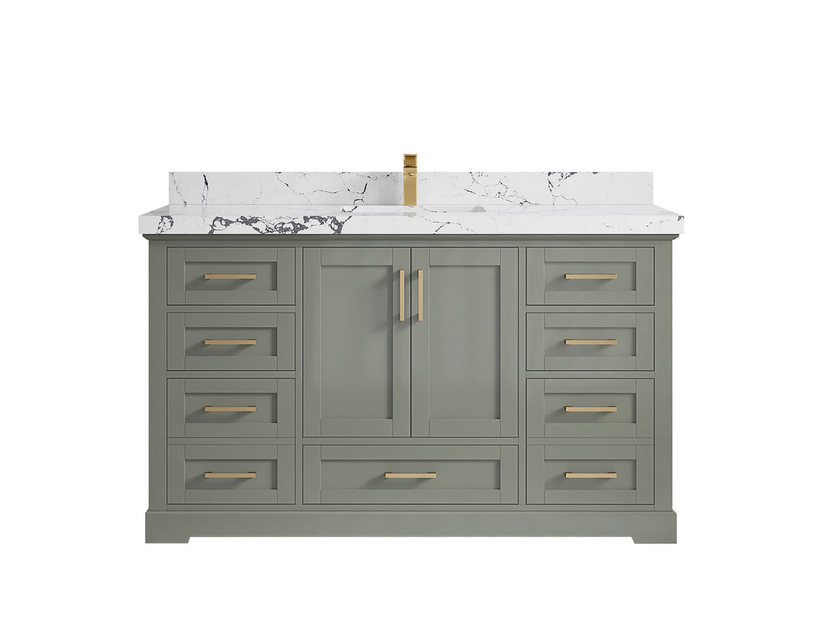 Boston 60 in. W x 22 in. D Single Sink Bathroom Vanity - Willow Bath and Vanity