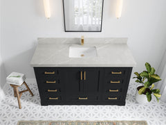 Boston 60 in. W x 22 in. D Single Sink Bathroom Vanity - photo 30