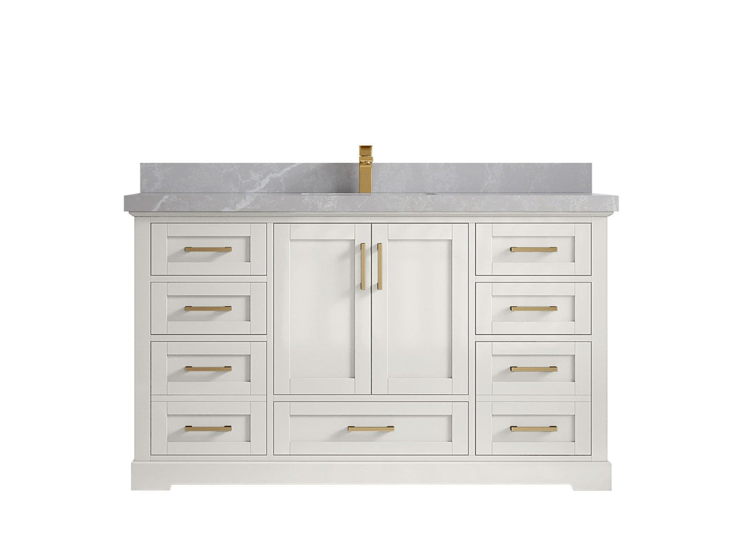 Boston 60 in. W x 22 in. D Single Sink Bathroom Vanity - Willow Bath and Vanity