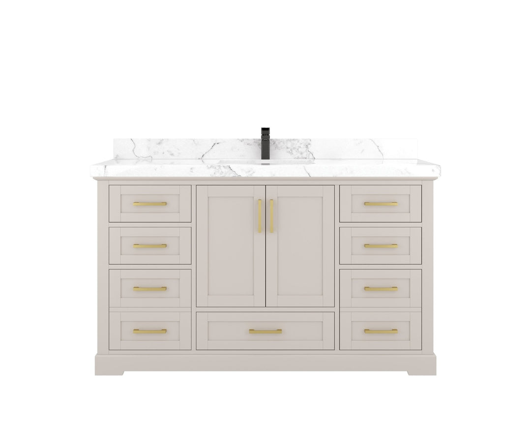 Boston 60 in. W x 22 in. D Single Sink Bathroom Vanity - Willow Bath and Vanity