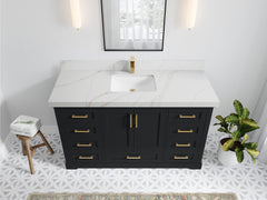 Boston 60 in. W x 22 in. D Single Sink Bathroom Vanity - photo 26
