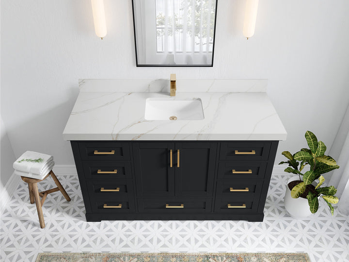 Boston 60 in. W x 22 in. D Single Sink Bathroom Vanity - photo 26