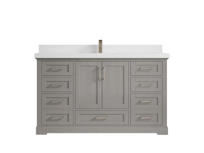 Boston 60 in. W x 22 in. D Single Sink Bathroom Vanity - Willow Bath and Vanity