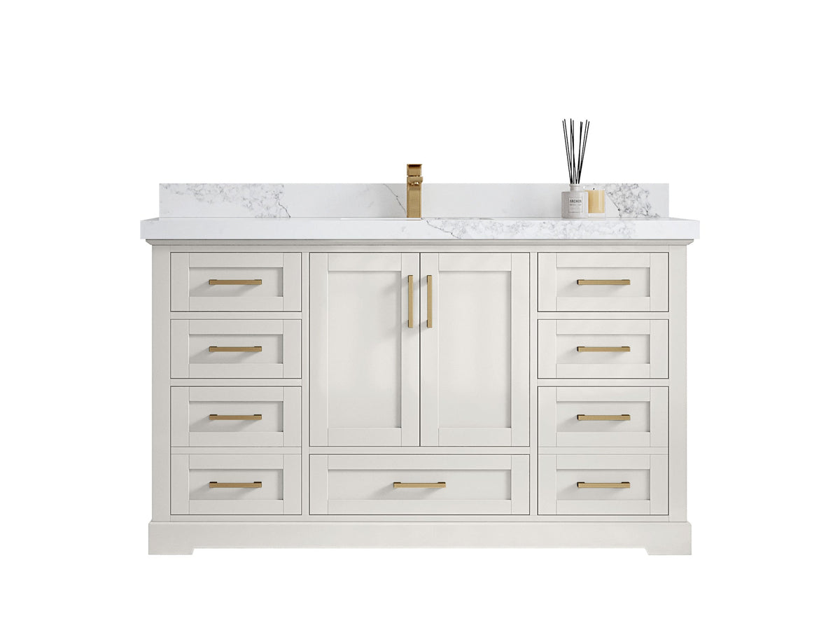 Boston 60 in. W x 22 in. D Single Sink Bathroom Vanity - Willow Bath and Vanity