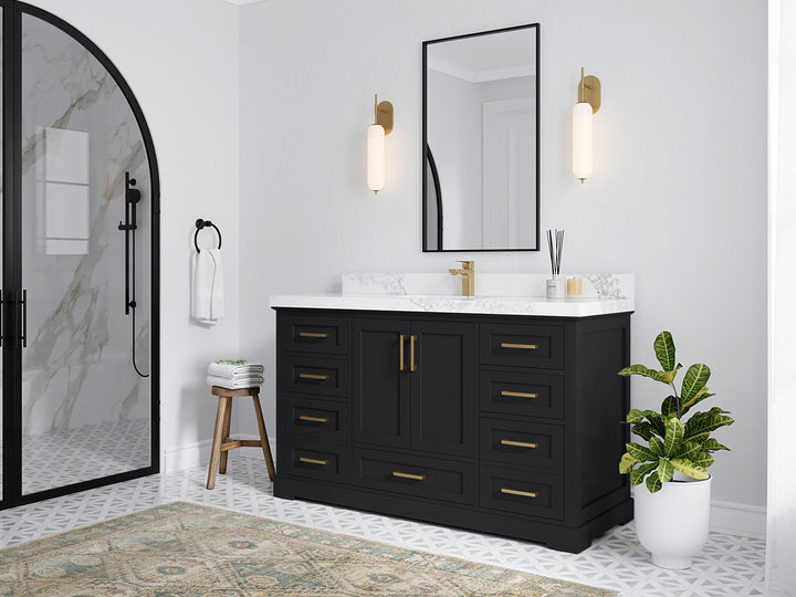 Boston 60 in. W x 22 in. D Single Sink Bathroom Vanity - photo 2