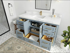 Boston 60 in. W x 22 in. D Single Sink Bathroom Vanity - photo 2