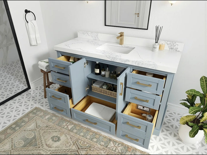Boston 60 in. W x 22 in. D Single Sink Bathroom Vanity - photo 2