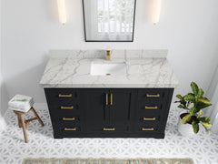 Boston 60 in. W x 22 in. D Single Sink Bathroom Vanity - photo 40