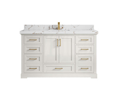 Boston 60 in. W x 22 in. D Single Sink Bathroom Vanity - Willow Bath and Vanity