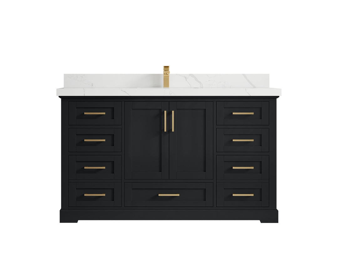 Boston 60 in. W x 22 in. D Single Sink Bathroom Vanity - Willow Bath and Vanity