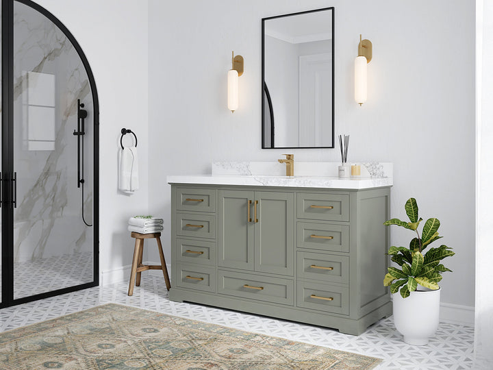 Boston 60 in. W x 22 in. D Single Sink Bathroom Vanity - photo 2