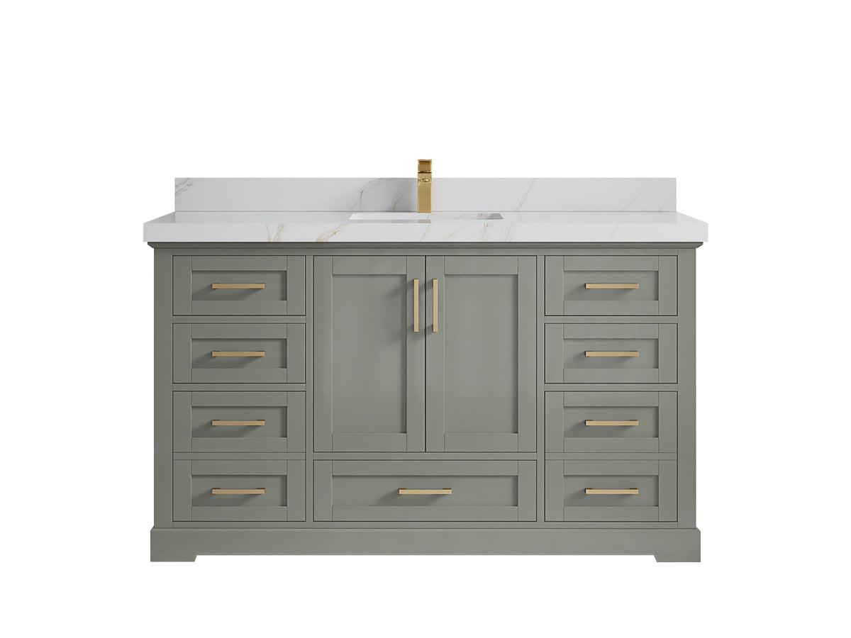 Boston 60 in. W x 22 in. D Single Sink Bathroom Vanity - Willow Bath and Vanity