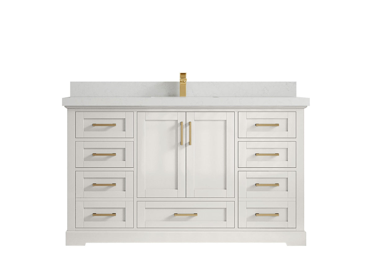 Boston 60 in. W x 22 in. D Single Sink Bathroom Vanity - Willow Bath and Vanity