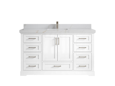 Boston 60 in. W x 22 in. D Single Sink Bathroom Vanity - Willow Bath and Vanity
