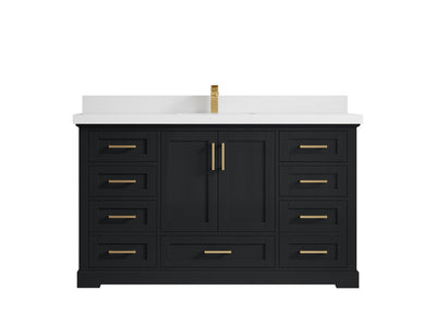 Boston 60 in. W x 22 in. D Single Sink Bathroom Vanity - Willow Bath and Vanity