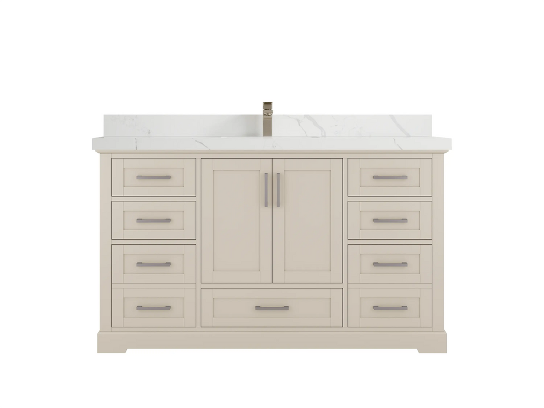 Boston 60 in. W x 22 in. D Single Sink Bathroom Vanity - Willow Bath and Vanity