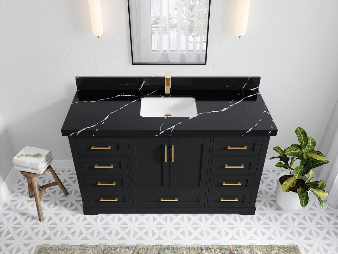 Boston 60 in. W x 22 in. D Single Sink Bathroom Vanity - Willow Bath and Vanity