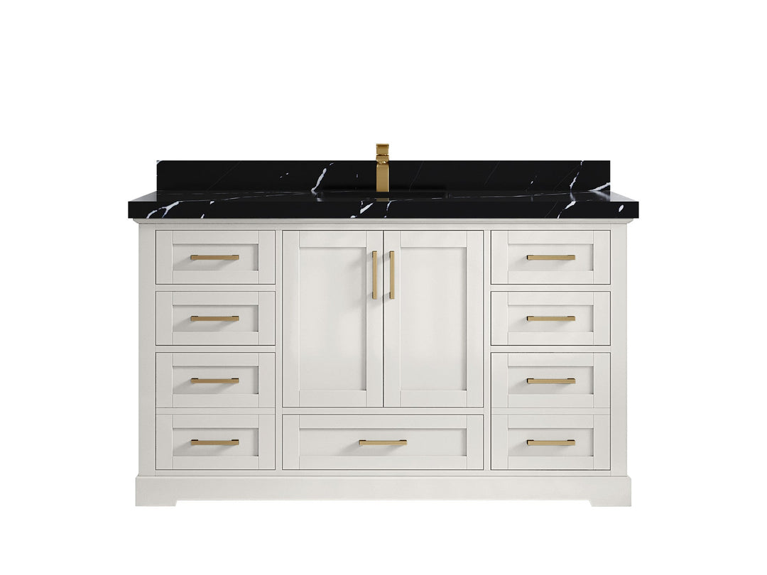 Boston 60 in. W x 22 in. D Single Sink Bathroom Vanity - Willow Bath and Vanity