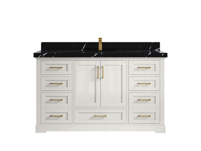 Boston 60 in. W x 22 in. D Single Sink Bathroom Vanity - Willow Bath and Vanity
