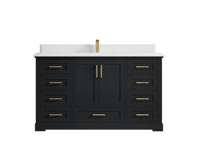 Boston 60 in. W x 22 in. D Single Sink Bathroom Vanity - Willow Bath and Vanity