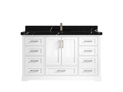 Boston 60 in. W x 22 in. D Single Sink Bathroom Vanity - Willow Bath and Vanity