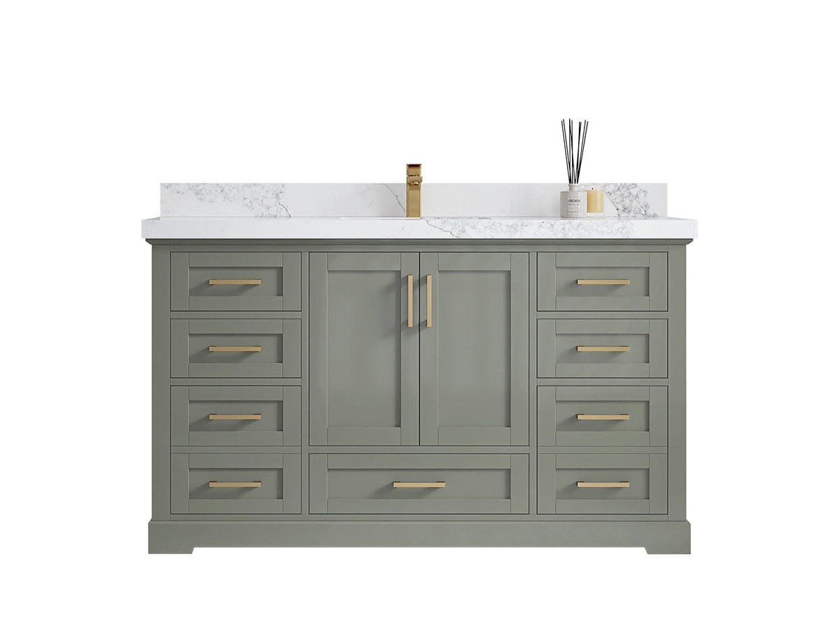 Boston 60 in. W x 22 in. D Single Sink Bathroom Vanity - Willow Bath and Vanity