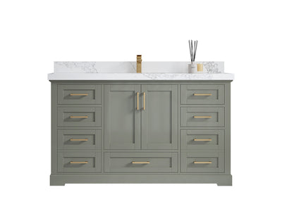 Boston 60 in. W x 22 in. D Single Sink Bathroom Vanity - Willow Bath and Vanity