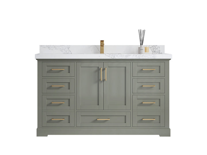Boston 60 in. W x 22 in. D Single Sink Bathroom Vanity - photo 1